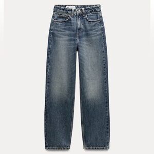 Zara High Rise Mom Fit Jeans
